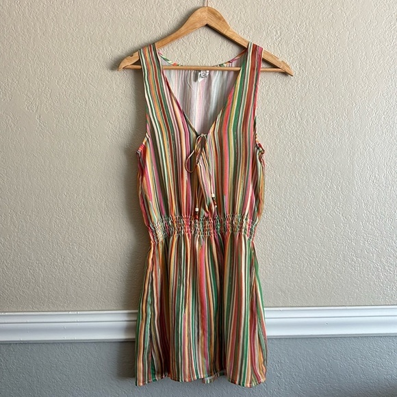 Becca Swim West Village Striped Smocked Cover Up Dress - Picture 6 of 6